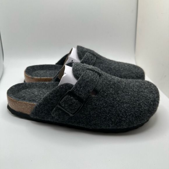 CUSHIONAIRE Womens Clog 7.5 GRAY WOOL - Picture 1 of 7